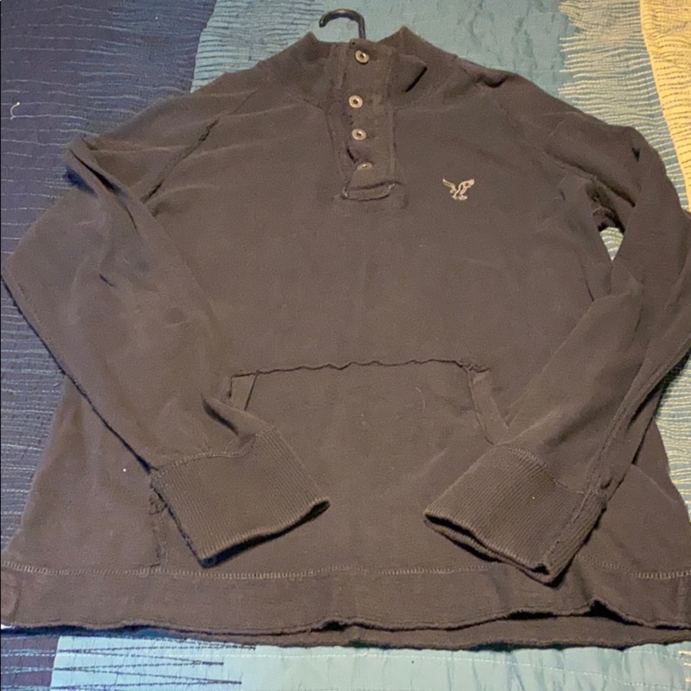 Vintage American Eagle 1/4 Button Up Sweater